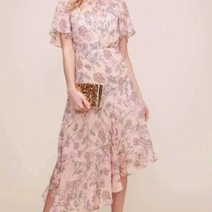 ASTR THE LABEL Pink Garden Floral Dress NWT